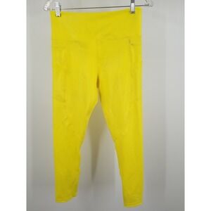 Zyia Women's Active Neon Yellow Leggings‎ Size 8-10